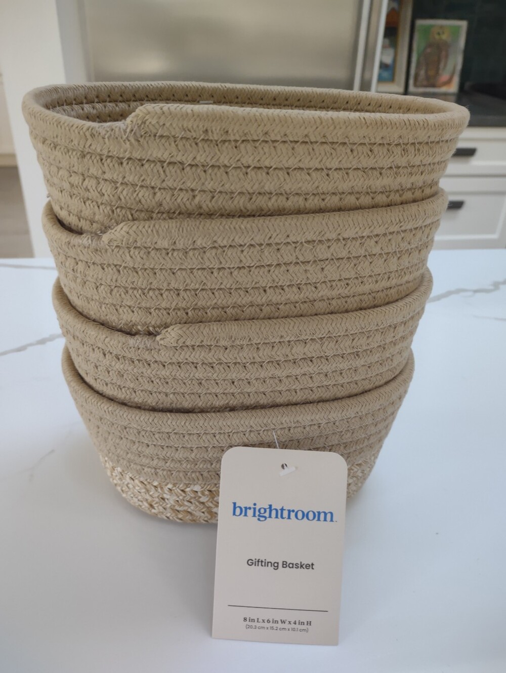 Woven Storage Baskets Set of 4 from  Target-Natural Color New With Tags
